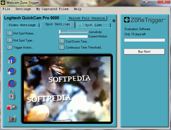 Webcam Zone Trigger screenshot 2