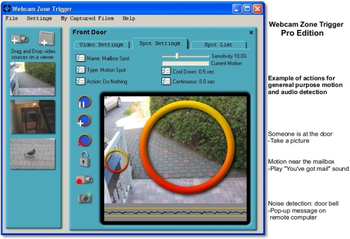 Webcam Zone Trigger screenshot