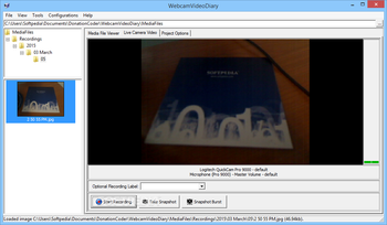 WebcamVideoDiary screenshot