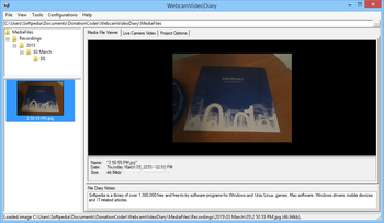 WebcamVideoDiary screenshot 2