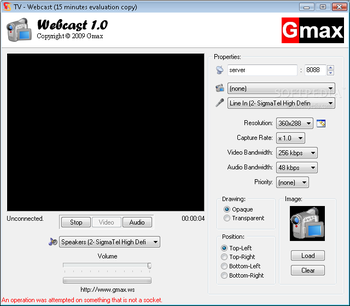 Webcast screenshot