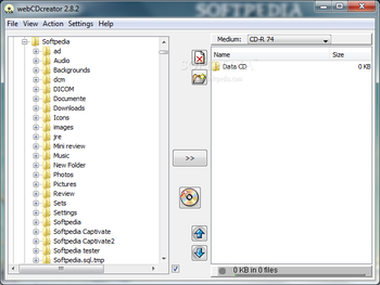 webCDcreator screenshot