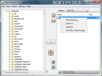 webCDcreator screenshot 2