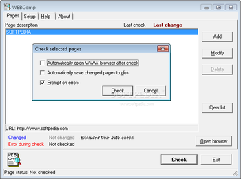 WEBComp screenshot