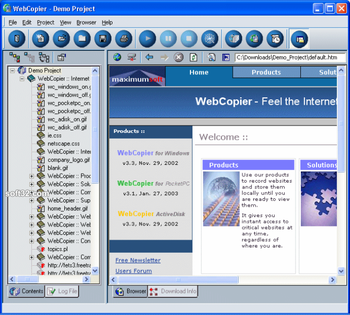 WebCopier 3.0.1 screenshot