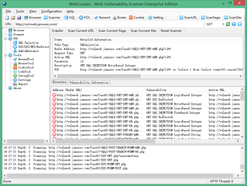WebCruiser Web Vulnerability Scanner Free Edition screenshot