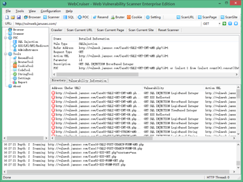 WebCruiser Web Vulnerability Scanner screenshot