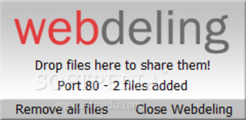 Webdeling screenshot