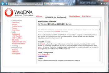 WebDNA screenshot