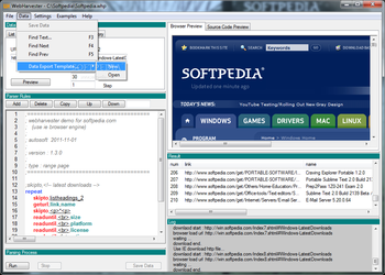 WebHarvester screenshot 4