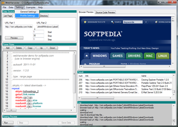 WebHarvester screenshot 5