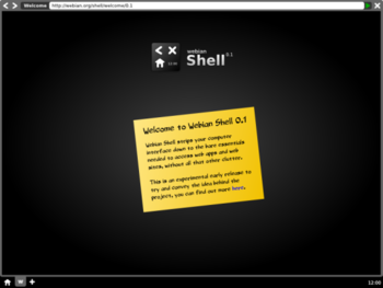 Webian Shell screenshot