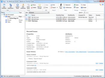 WebIssues  screenshot