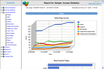 WebLog Expert screenshot 2