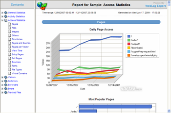 WebLog Expert screenshot 3