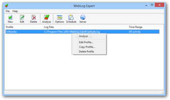 WebLog Expert screenshot