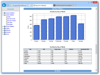 WebLog Expert screenshot 5