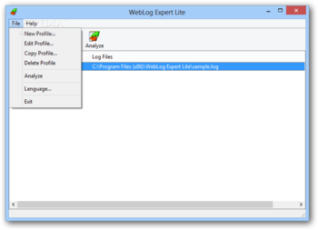 WebLog Expert Lite screenshot 2