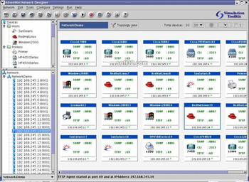 WebNMS Simulation Toolkit screenshot 2