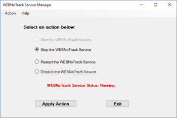 WEBNoTrack screenshot