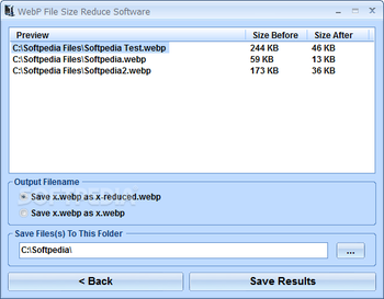 WebP File Size Reduce Software screenshot 2
