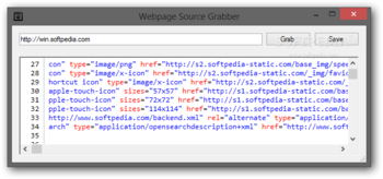 Webpage Source Grabber screenshot