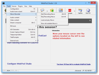 WebPod Studio Professional Edition screenshot 16