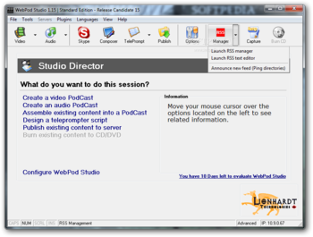 WebPod Studio Standard Edition screenshot 3