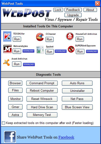 WebPost Tools screenshot