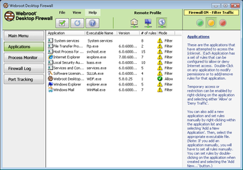 Webroot Desktop Firewall screenshot 2