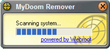 Webroot MyDoom Remover screenshot