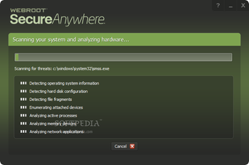 Webroot System Analyzer screenshot
