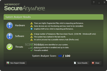 Webroot System Analyzer screenshot 2