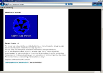 WebRun screenshot