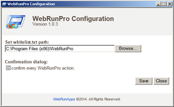 WebRun screenshot