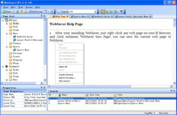 WebSaver screenshot