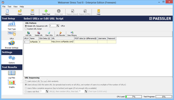 Webserver Stress Tool Enterprise Edition screenshot 2
