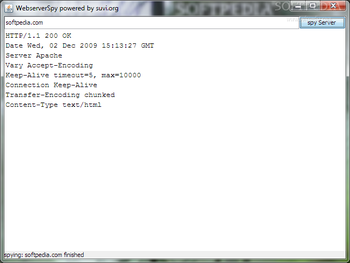 WebserverSpy screenshot