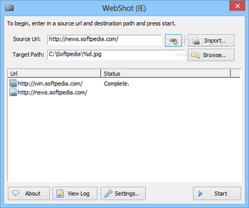 WebShot screenshot