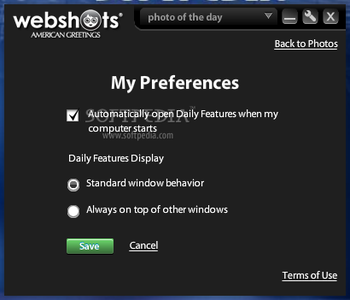 Webshots Daily Features screenshot 2