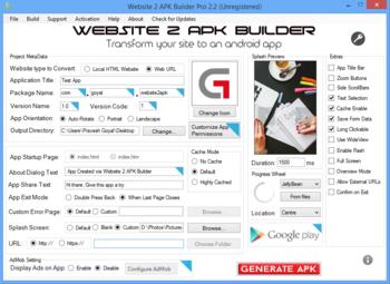 Website 2 APK Builder Pro screenshot 4