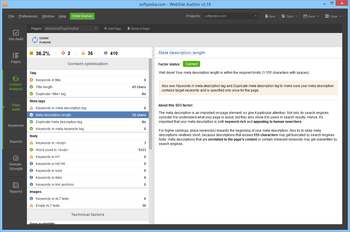 WebSite Auditor screenshot 3