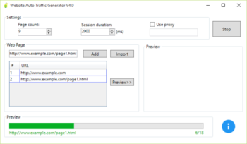 Website Auto Traffic Generator screenshot