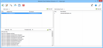 Website Email Address Extractor screenshot