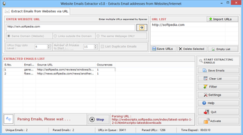 Website Email Extractor screenshot