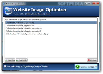 Website Image Optimizer screenshot