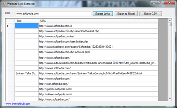 Website Link Extractor screenshot