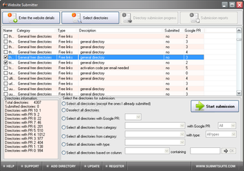 Website Submitter screenshot 2