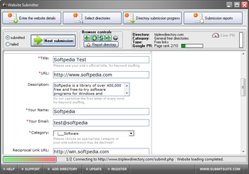 Website Submitter screenshot 3