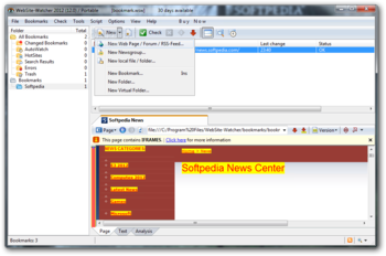 Website-Watcher Portable screenshot 3